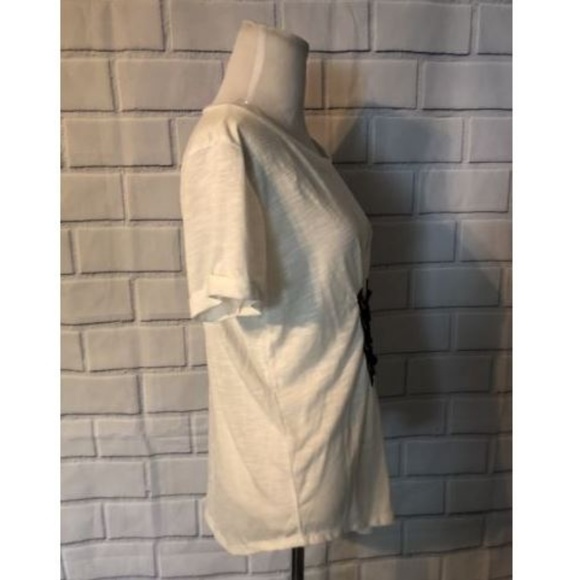 NWT Almost Famous TShirt Corset Short Sleeve Black - Picture 4 of 6